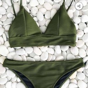 Army Green Bikini (CupShe)